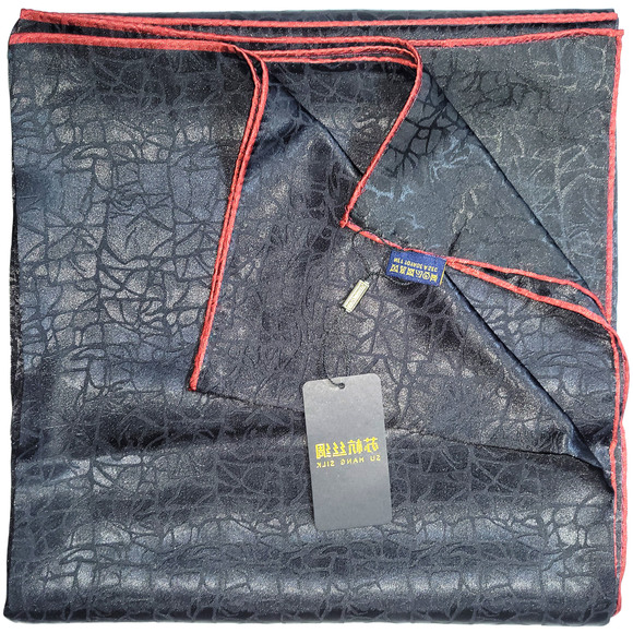 NWT Double Sided Silk Scarf 53"x53" Large Square Shawl Wrap XiangYunSha 36561 - Picture 2 of 8